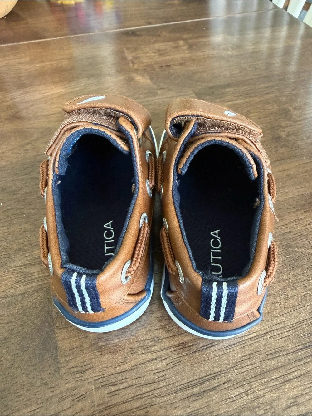 Nautica Boys Brown Boat Shoes